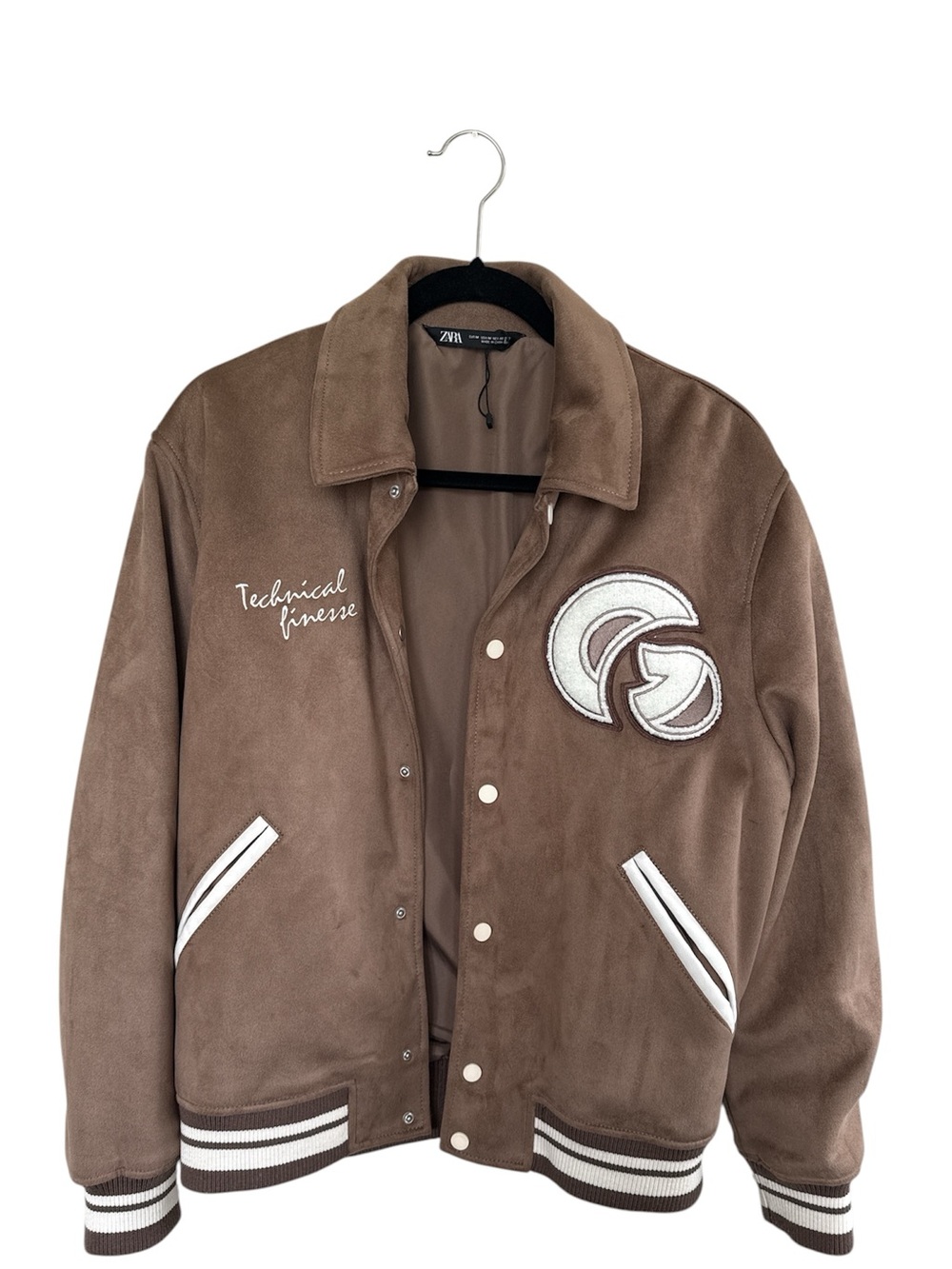 Zara Men’s Varsity Suede Jacket